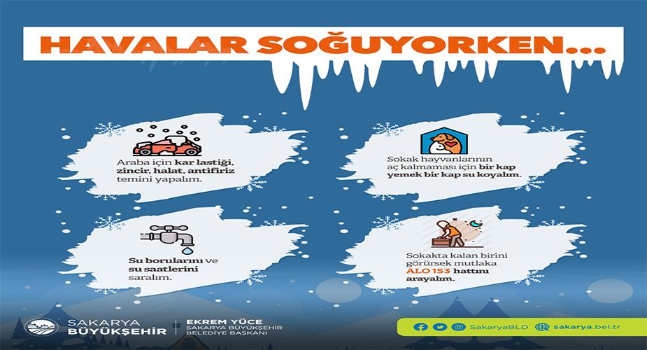 Büyükşehir’den Kar Yağışı ve Buzlanmaya Karşı Uyarı