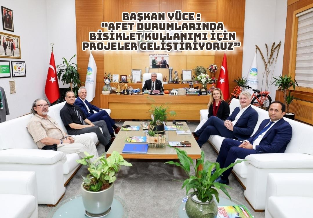 Başkan Yüce: “Afet durumlarında bisiklet kullanımı için projeler geliştiriyoruz”