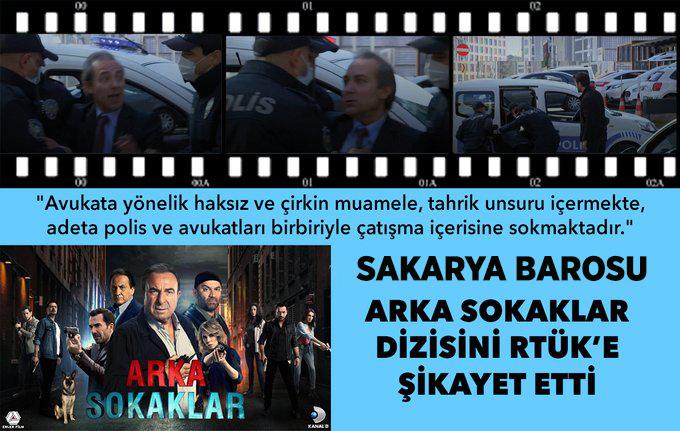 Sakarya Barosu Arka Sokaklar Dizisini RTÜK e Şikayet Etti