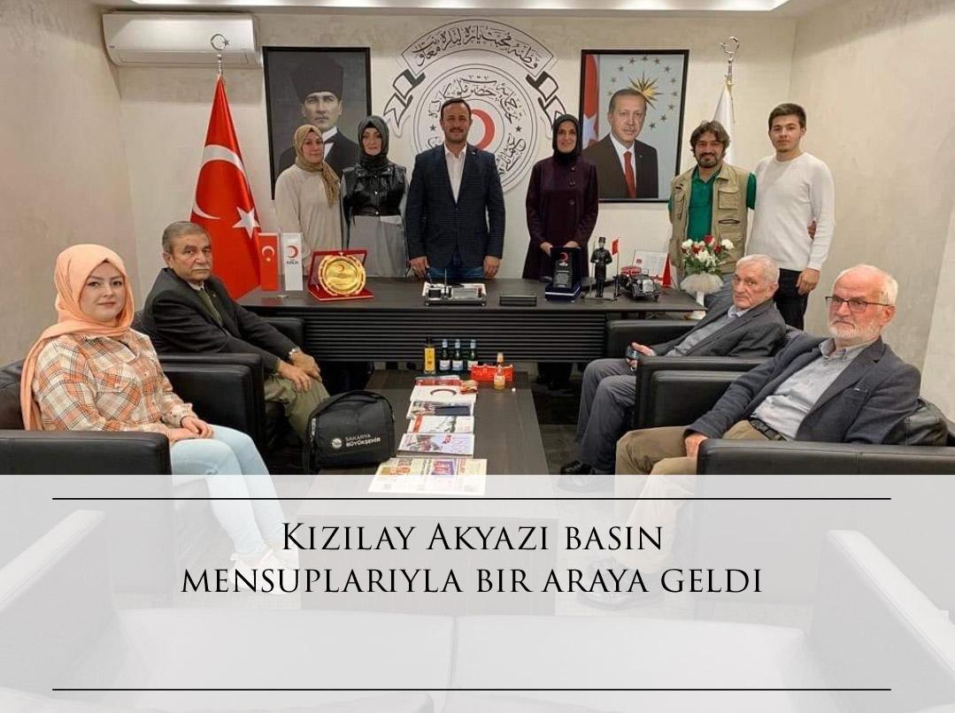 Kızılay Akyazı basın mensuplarıyla bir araya geldi