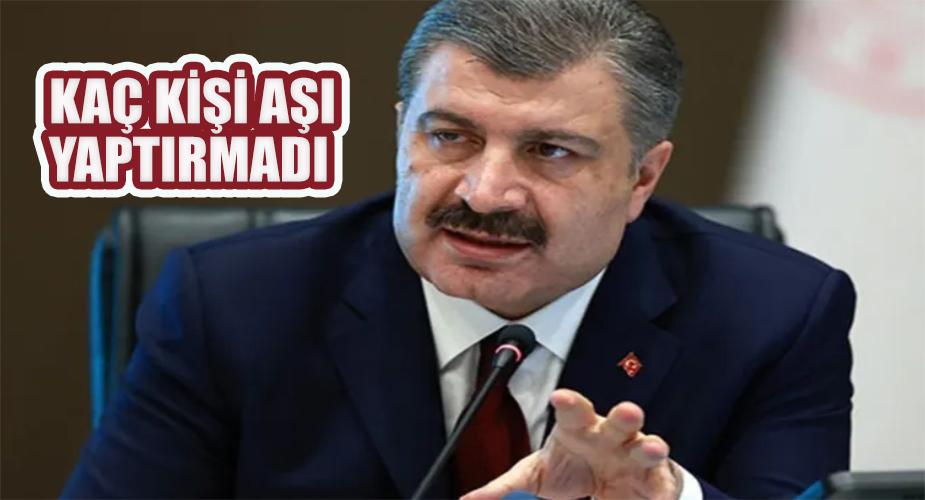 BAKAN KOCA AÇIKLADI KAÇ KİŞİ AŞI YAPTIRMADI