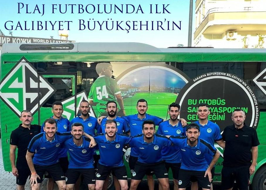 Plaj futbolunda ilk galibiyet Büyükşehir’in