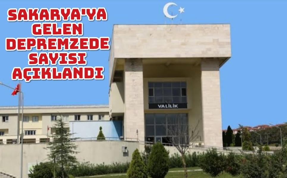 Sakarya'ya gelen depremzede sayısı açıklandı