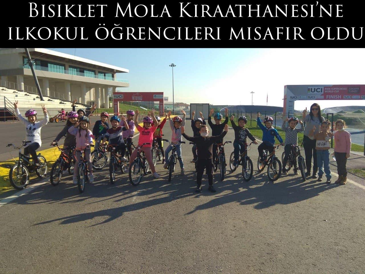 Bisiklet Mola Kıraathanesi’ne ilkokul öğrencileri misafir oldu