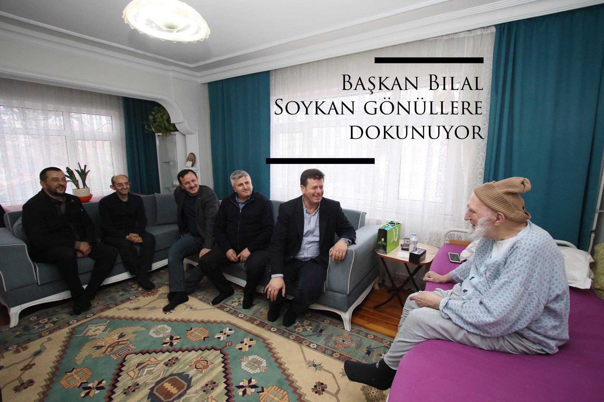 Başkan Bilal Soykan gönüllere dokunuyor 