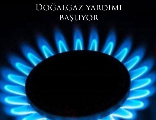 Doğalgaz yardımı başlıyor 