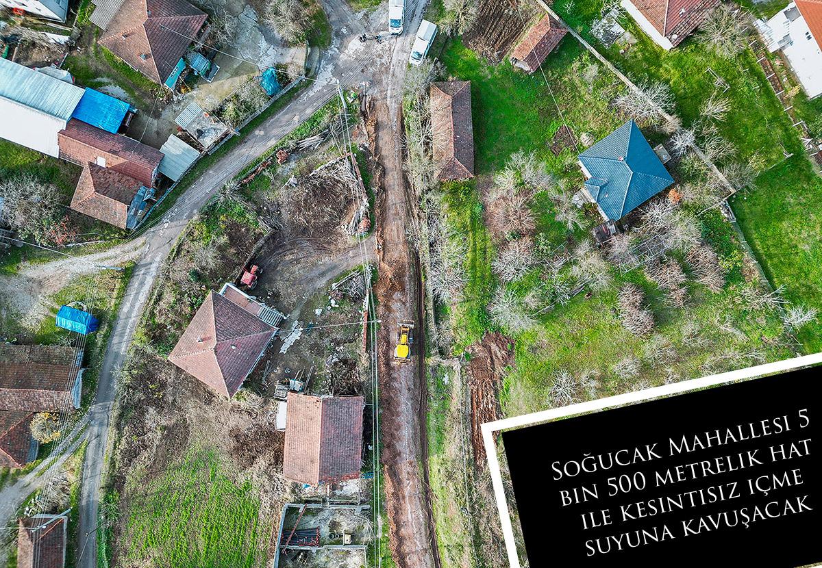 Soğucak Mahallesi 5 bin 500 metrelik hat ile kesintisiz içme suyuna kavuşacak