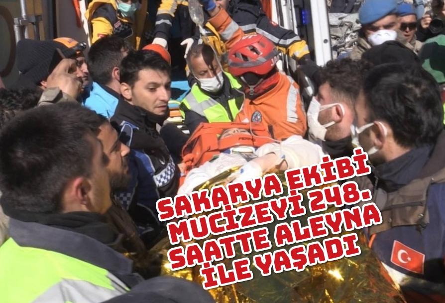 Sakarya ekibi mucizeyi 248. Saatte Aleyna ile yaşadı