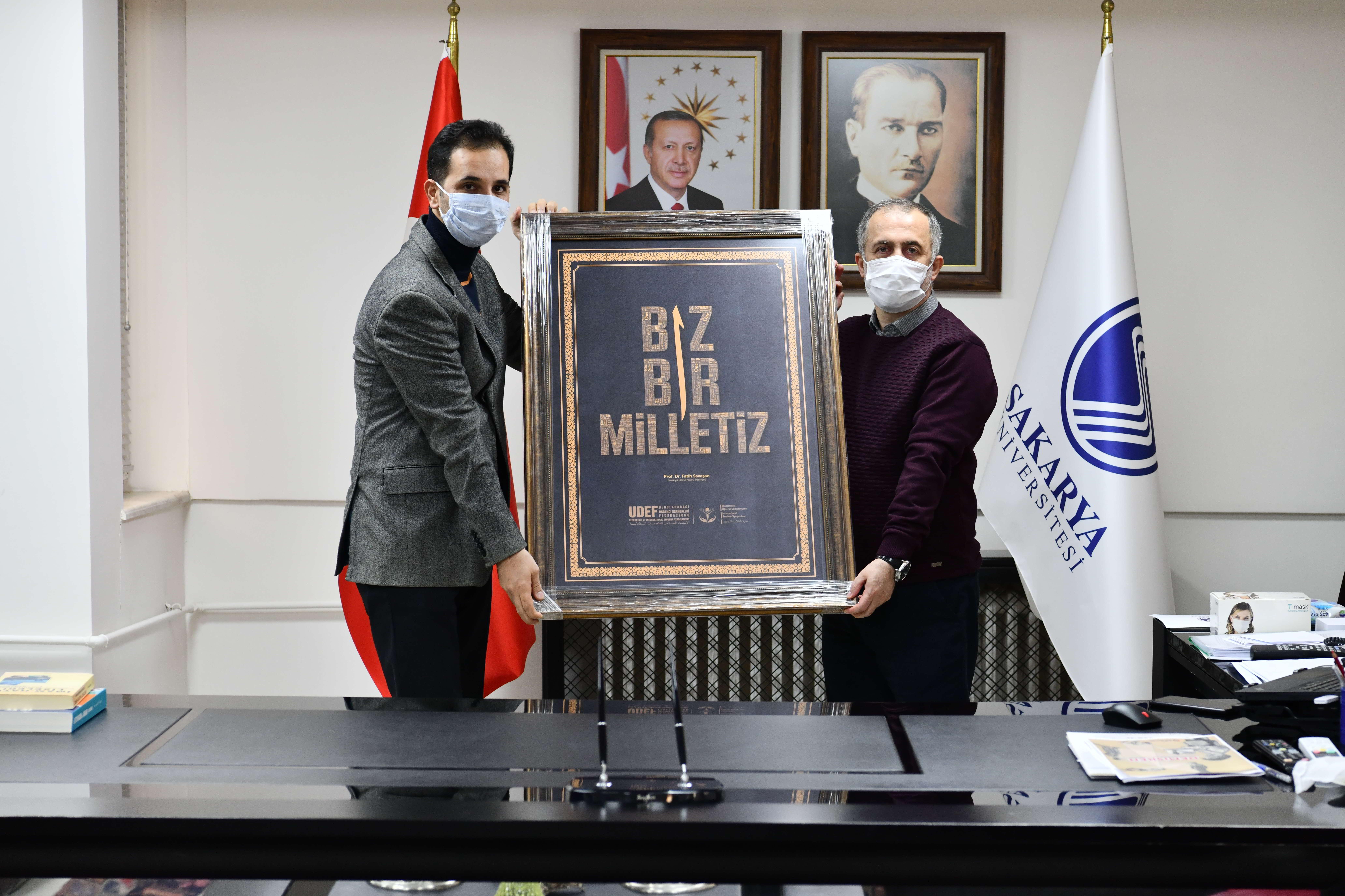 UDEF’ten Rektör Savaşan’a Teşekkür Ziyareti