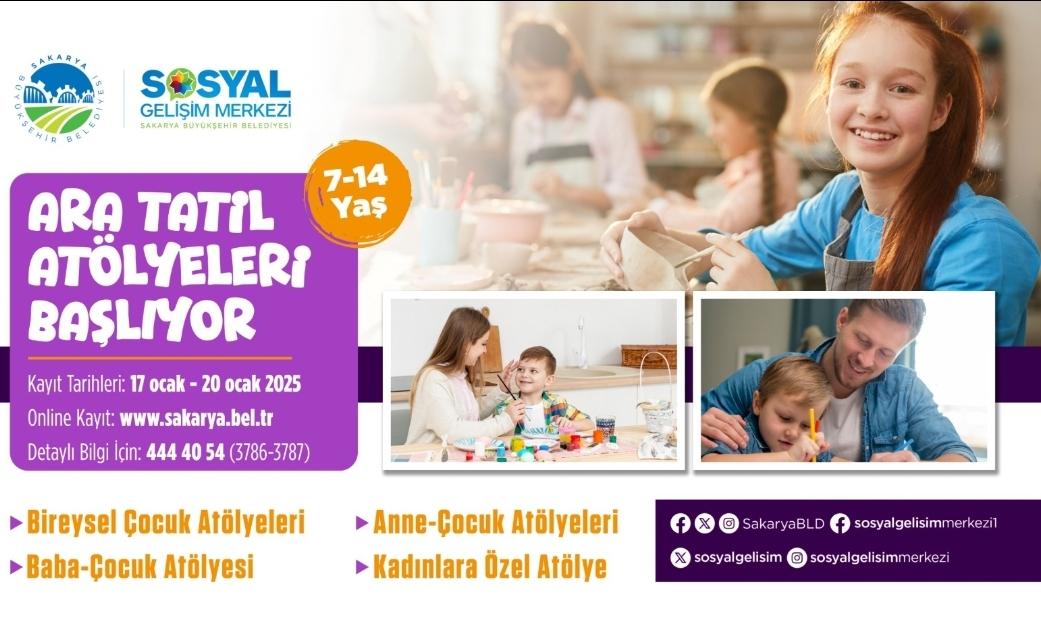 SGM’de Ara Tatil Atölyeleri için kayıtlar başladı