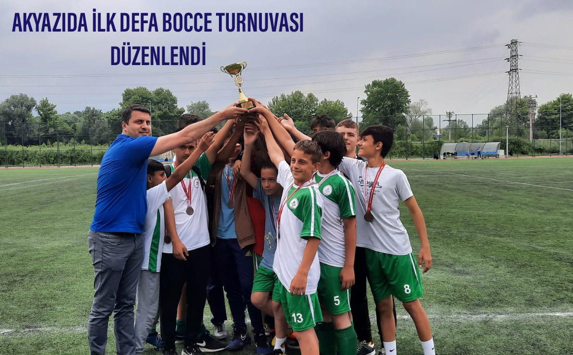 AKYAZIDA İLK DEFA BOCCE TURNUVASI DÜZENLENDİ