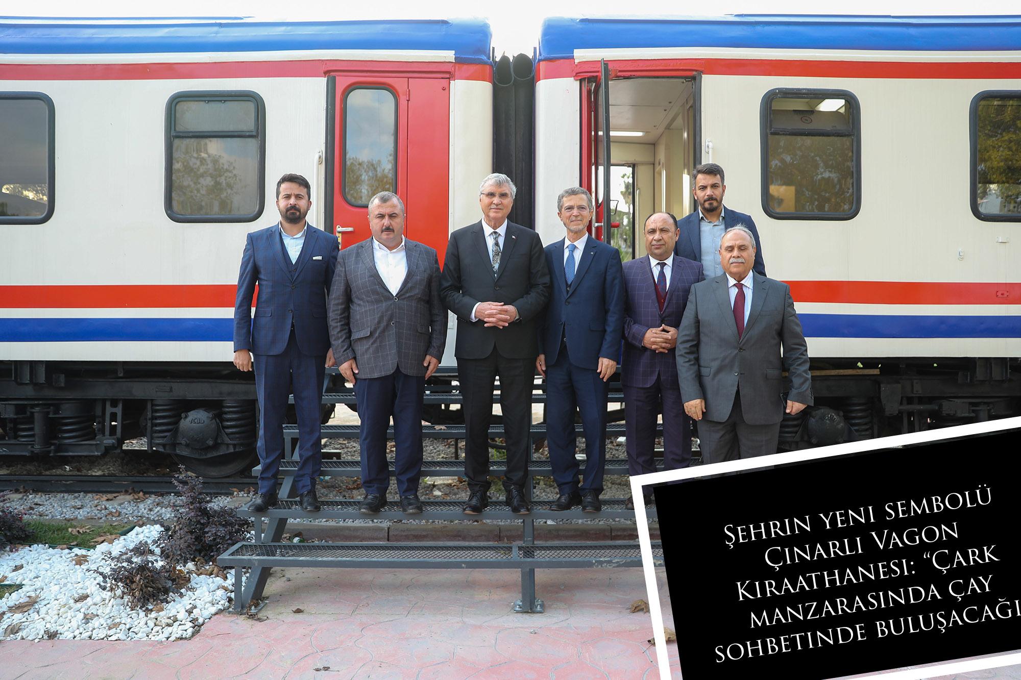 Şehrin yeni sembolü Çınarlı Vagon Kıraathanesi: “Çark manzarasında çay sohbetinde buluşacağız