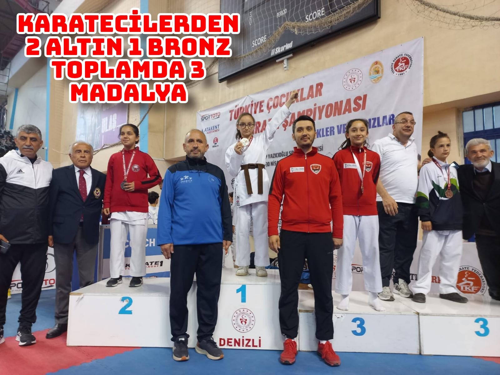 Karatecilerden 2 Altın 1 Bronz Toplamda 3 Madalya