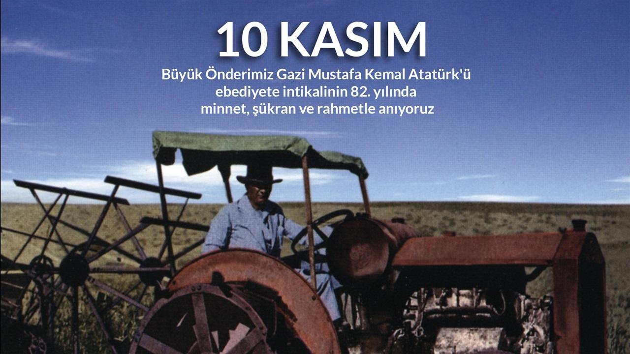 Türkiye Ziraat Odaları Birliği Genel Başkanı Şemsi Bayraktar'dan 10 Kasım Atatürk'ü Anma Günü Mesajı