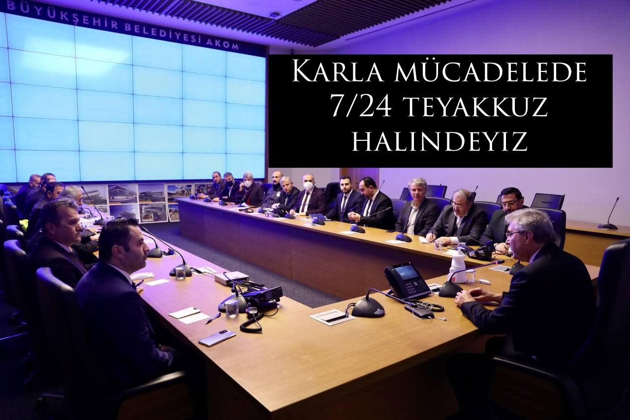 Karla mücadelede 7/24 teyakkuz halindeyiz