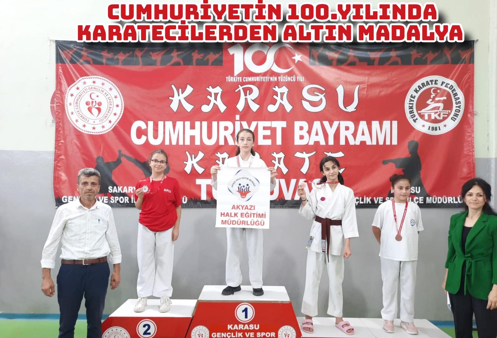 CUMHURİYETİN 100.YILINDA KARATECİLERDEN ALTIN MADALYA 