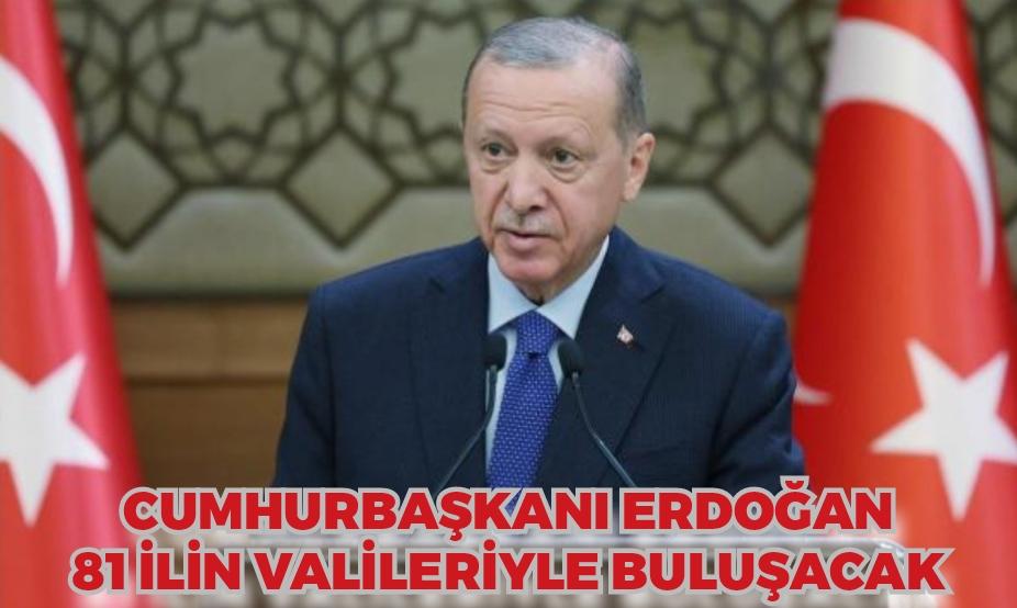 Cumhurbaşkanı Erdoğan, 81 ilin valileriyle buluşacak