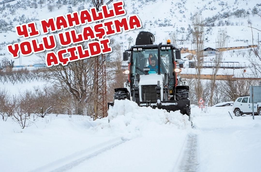 41 mahalle yolu ulaşıma açıldı