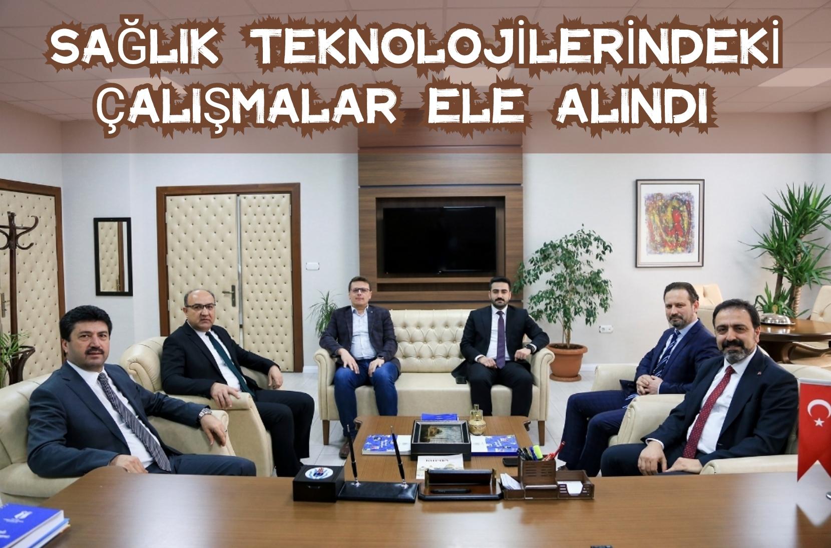 TÜSEB Başkanı Akdoğan SUBÜ’yü ziyaret etti; Sağlık teknolojilerindeki çalışmalar ele alındı