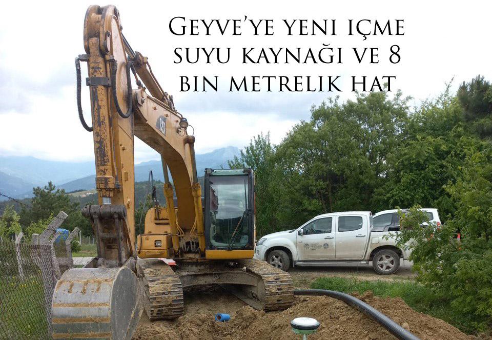 Geyve’ye yeni içme suyu kaynağı ve 8 bin metrelik hat