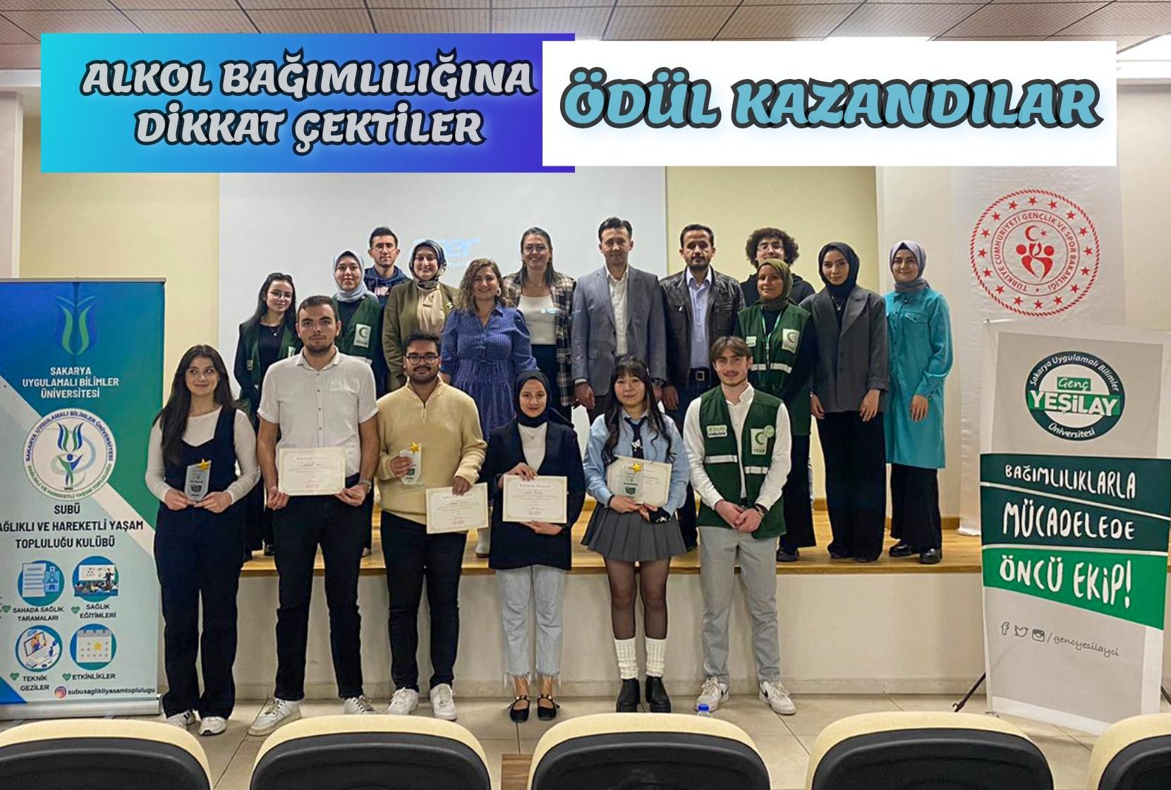 Alkol bağımlılığına dikkat çektiler ödül kazandılar