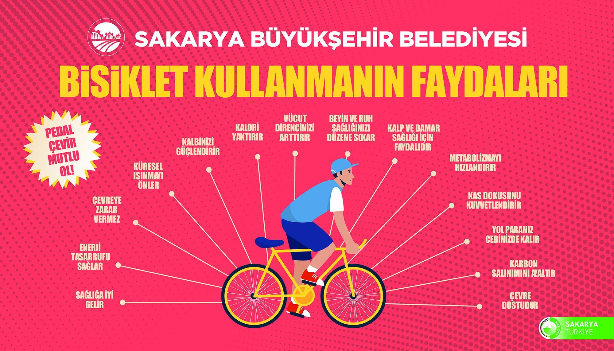 Büyükşehir her yerde bisikleti anlatıyor: Pedal çevir mutlu ol