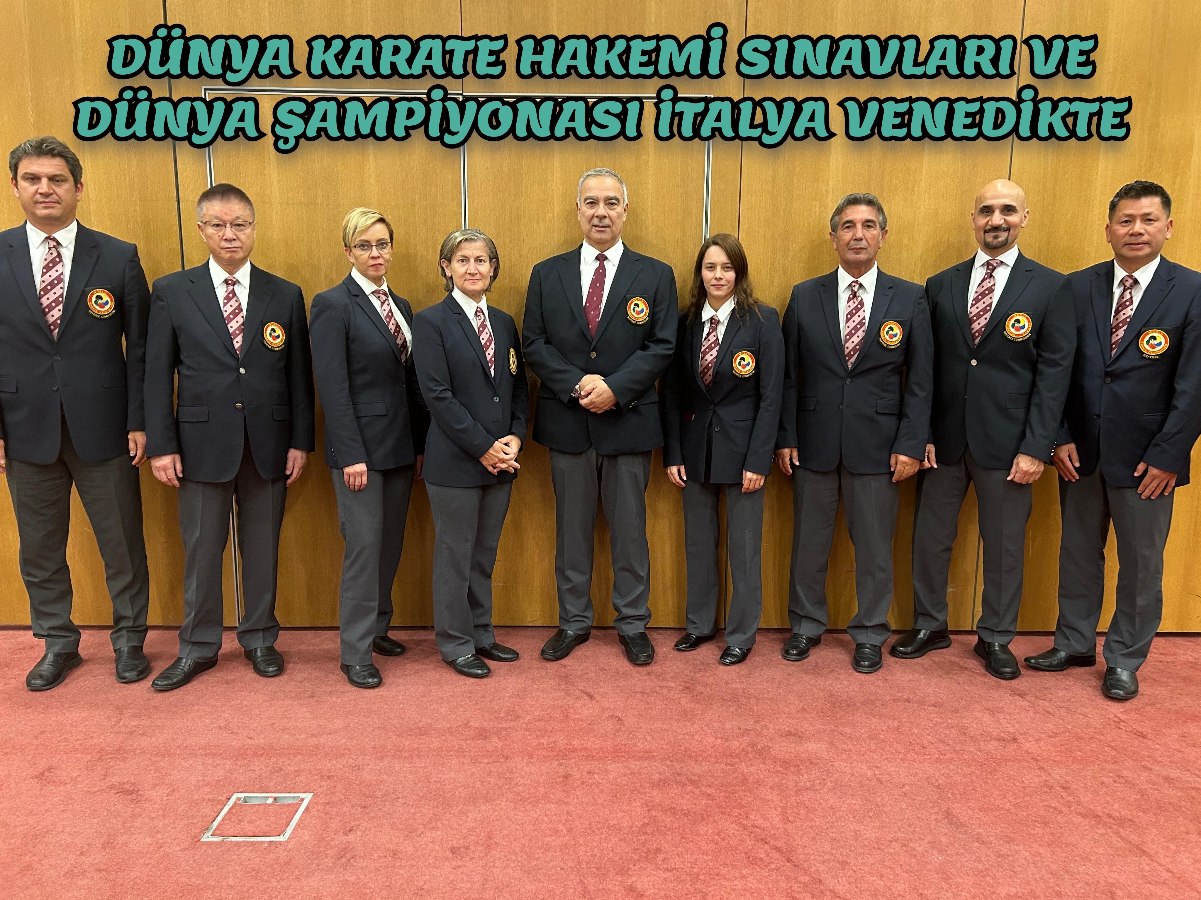 Dünya Karate Hakemi sınavları ve Dünya şampiyonası İtalya Venedik'te