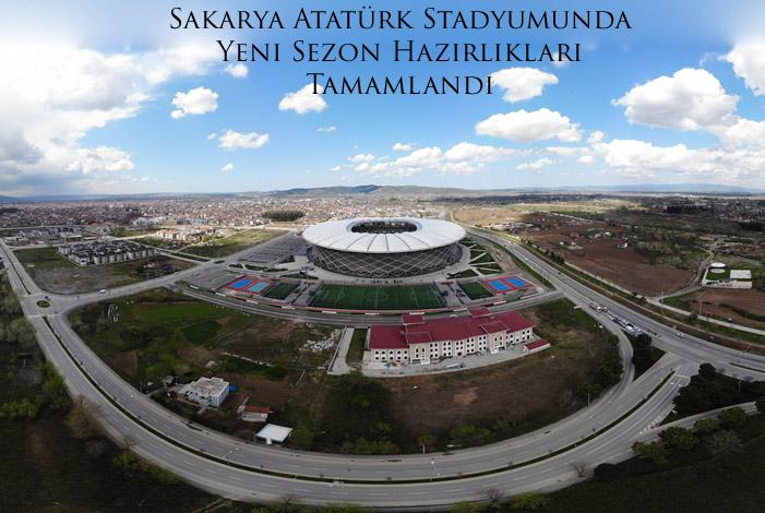 Sakarya Atatürk Stadyumunda Yeni Sezon Hazırlıkları Tamamlandı 