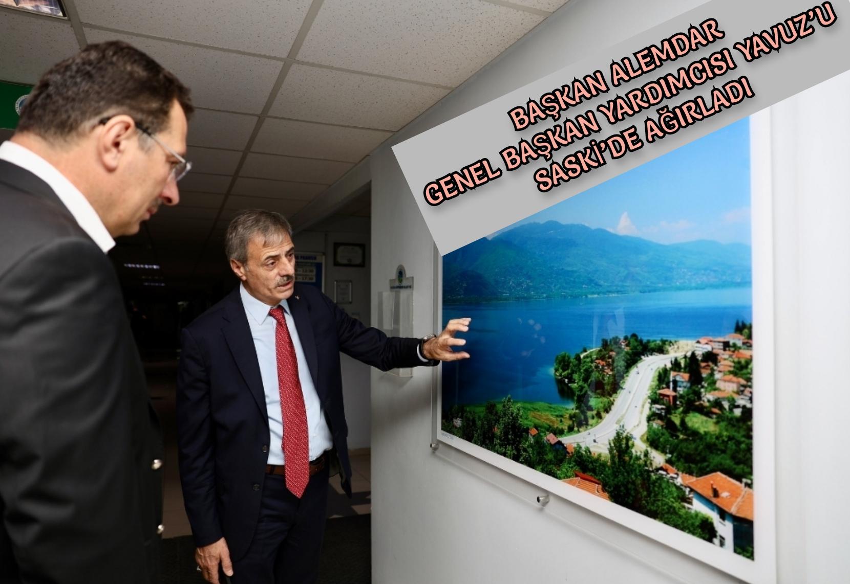 Başkan Alemdar Genel Başkan Yardımcısı Yavuz’u SASKİ’de ağırladı: “Sakarya için ortak akılla hareket ediyoruz”