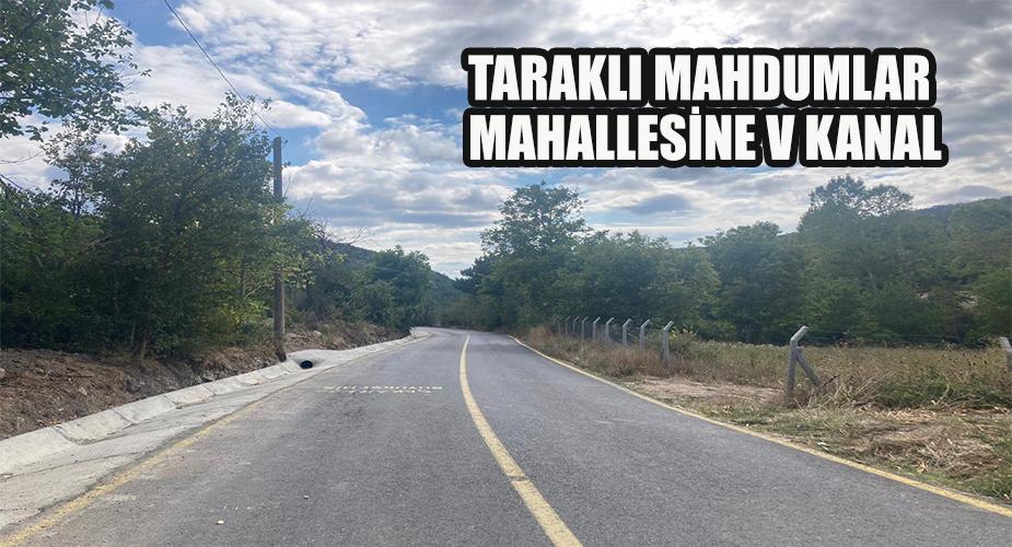 Taraklı Mahdumlar mahallesine v kanal