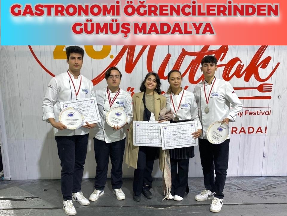 Gastronomi öğrencilerinden gümüş madalya