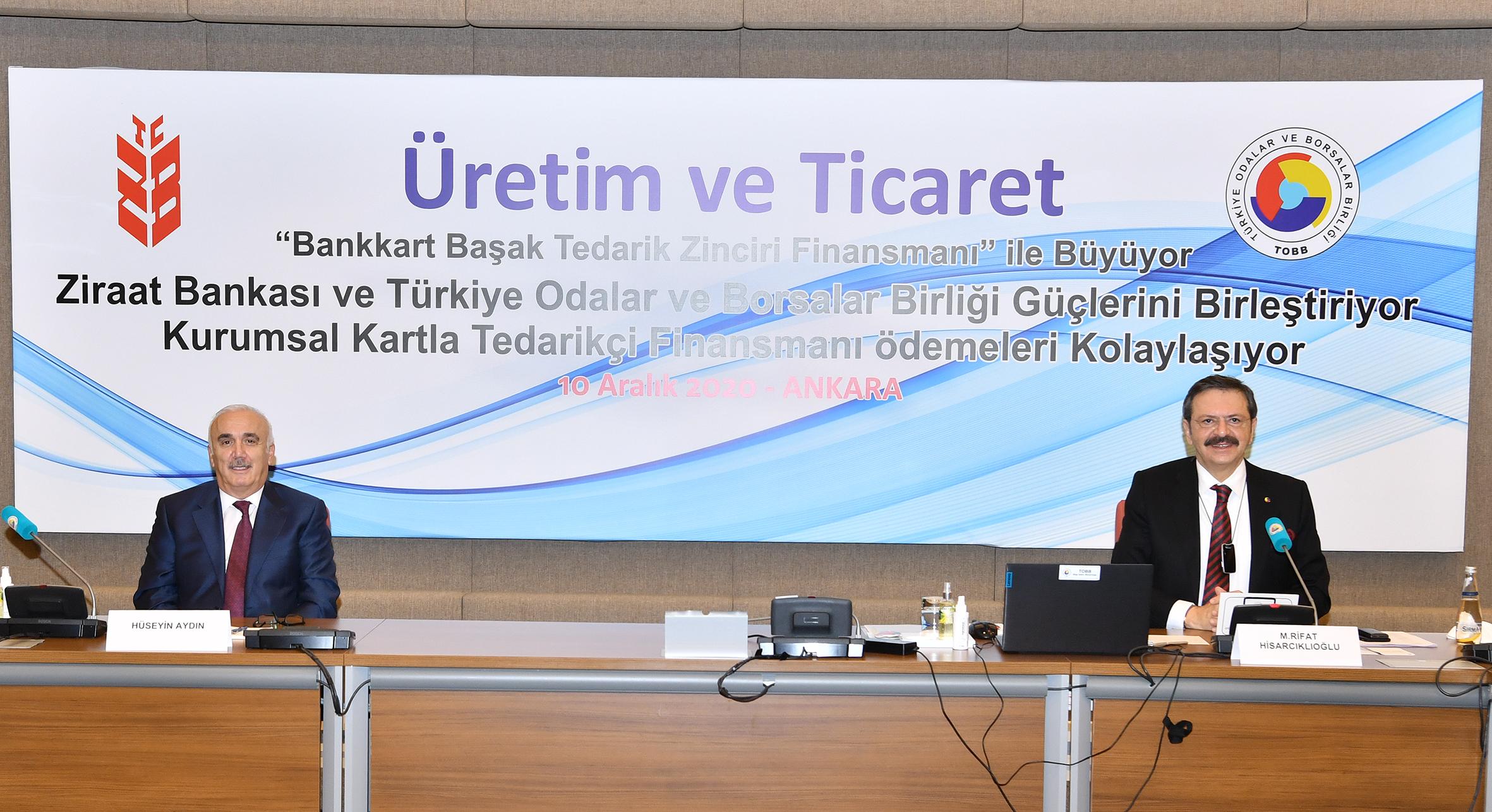 Ziraat Bankası ve TOBB’dan Ticari Mal Alım-Satımlarında Kolay Finansman İçin İşbirliği