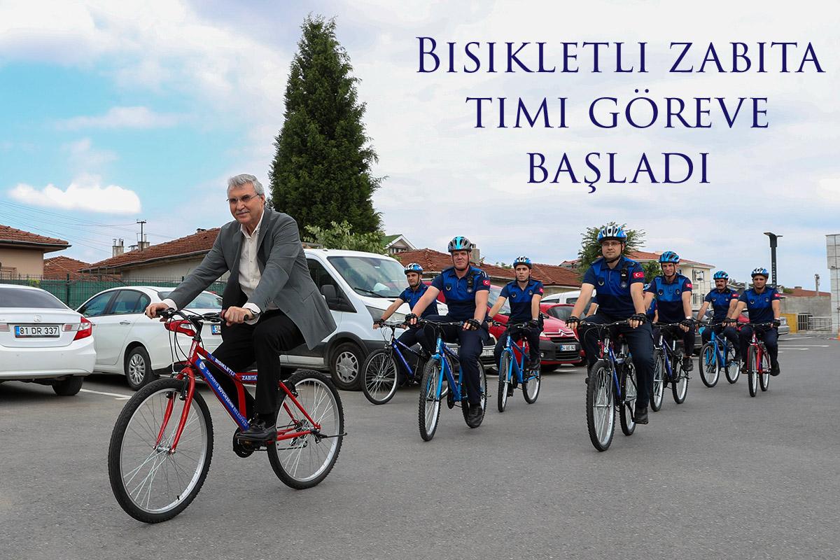 Bisikletli zabıta timi göreve başladı