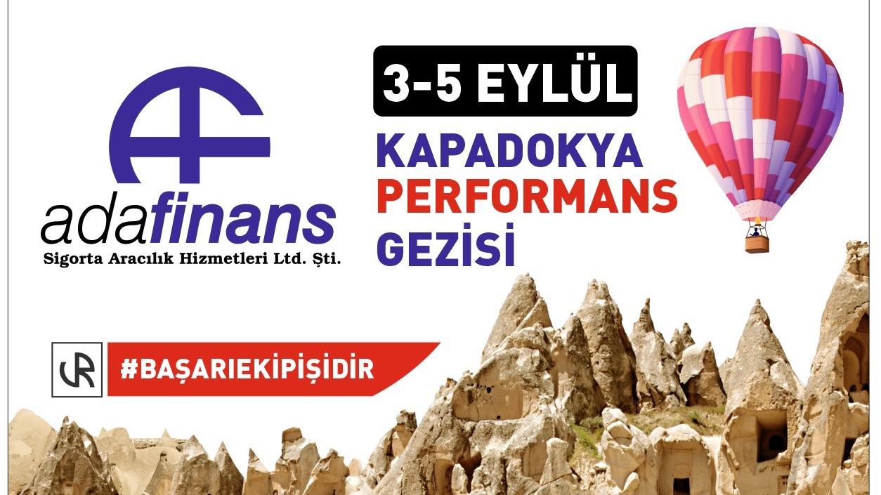 Adafinans performans gezisi kapsamında Kapadokya’ya gidiyor