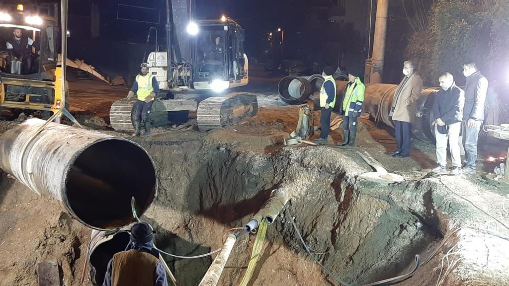 Büyükşehir SGK Köprülü Kavşak Alt Yapı İşlemini Hızla Tamamladı