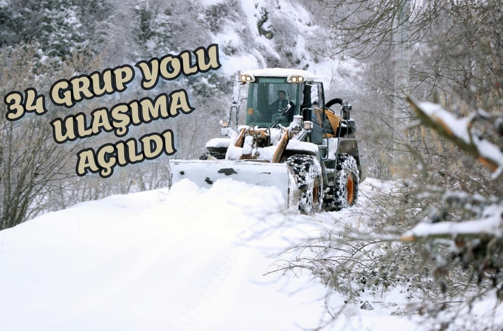 Büyükşehir son raporu açıkladı: 34 grup yolu ulaşıma açıldı