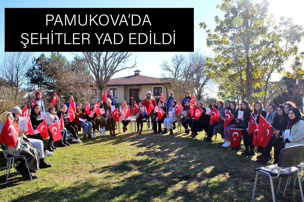 PAMUKOVA’DA ŞEHİTLER YAD EDİLDİ