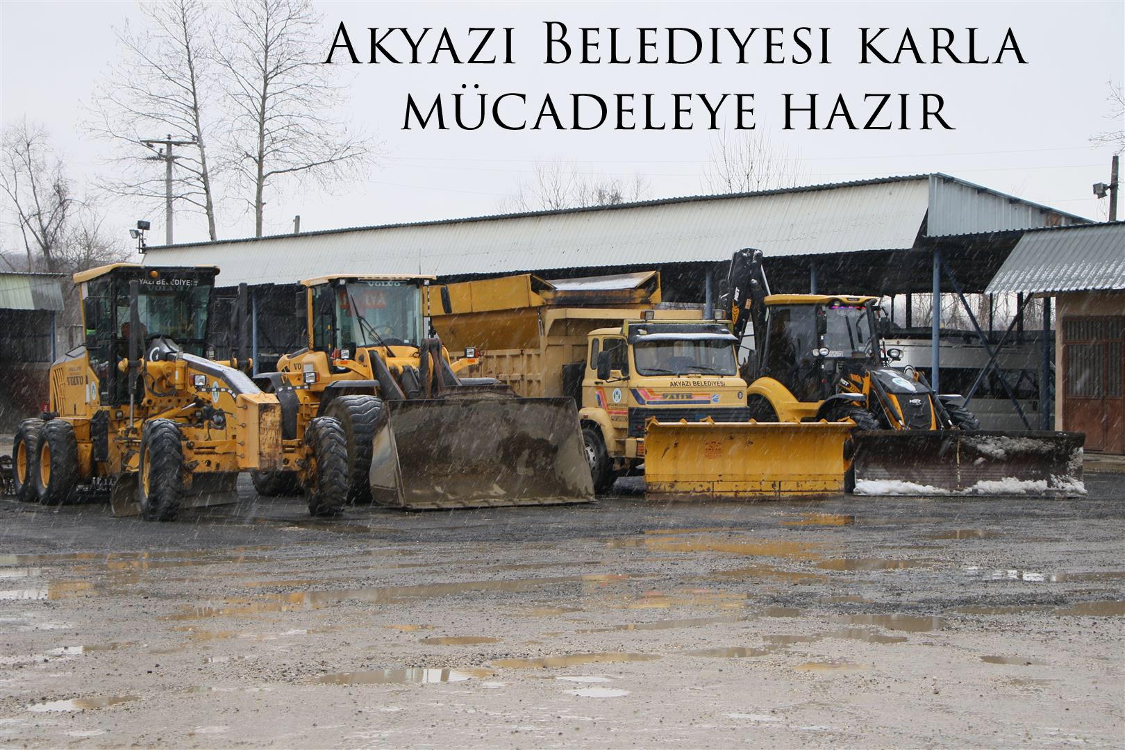 Akyazı Belediyesi karla mücadeleye hazır 