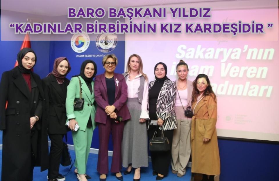 Baro Başkanı Yıldız: “Kadınlar birbirinin kız kardeşidir”