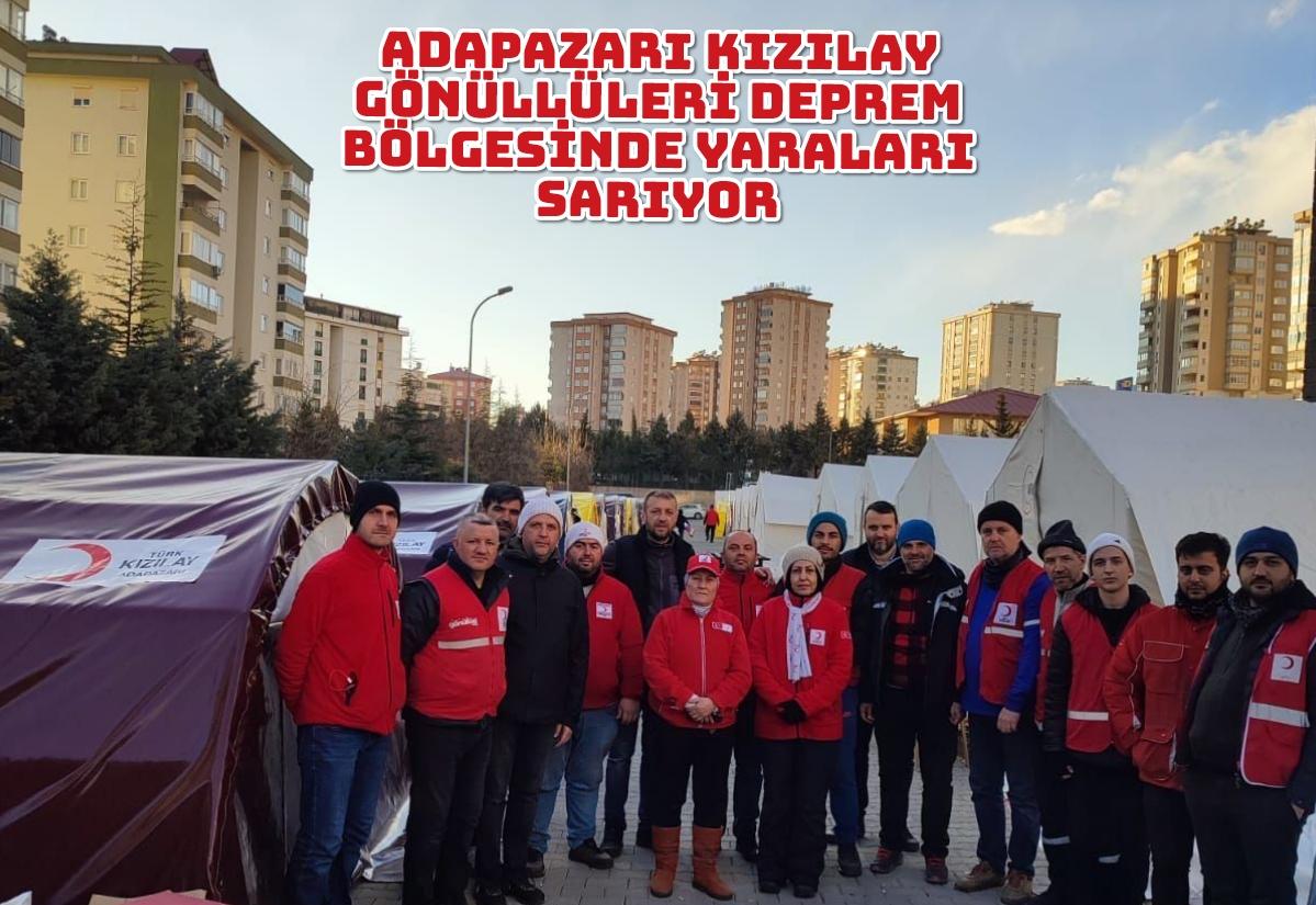 Adapazarı Kızılay Gönüllüleri Deprem Bölgesinde Yaraları Sarıyor.