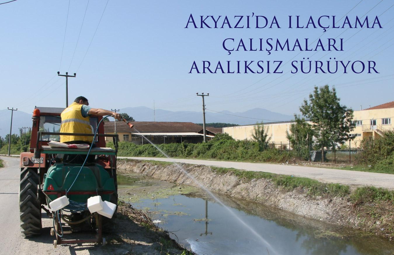 Akyazı’da ilaçlama çalışmaları aralıksız sürüyor