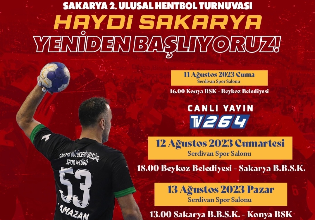 Hentbolda heyecan Sakarya 2. Ulusal Hentbol Turnuvasıyla başlıyor