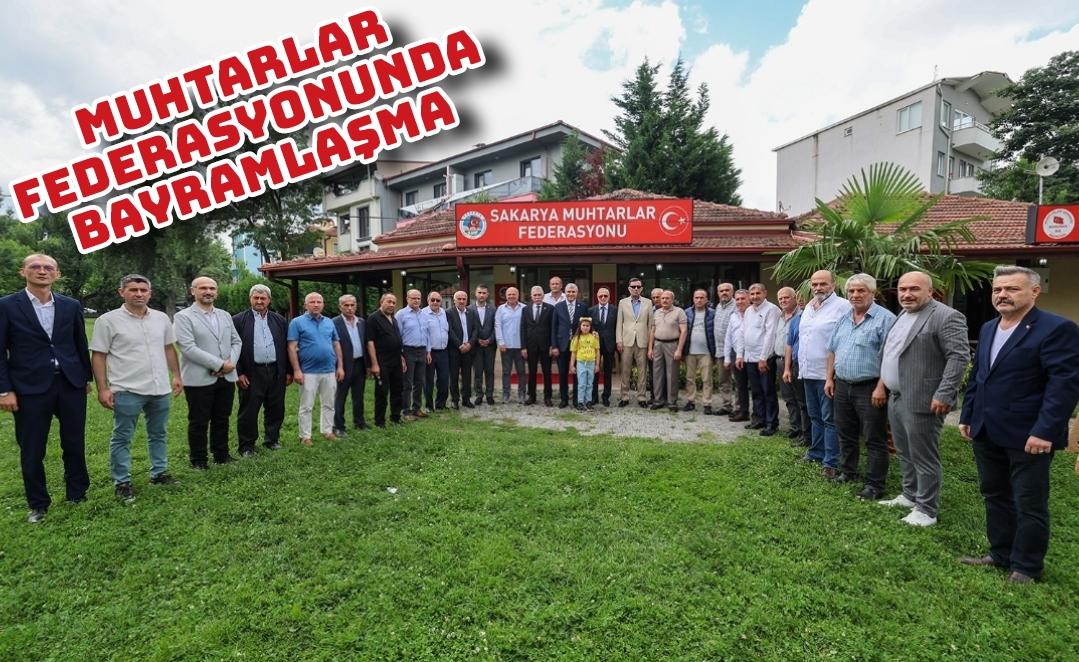 Muhtarlar Federasyonunda bayramlaşma