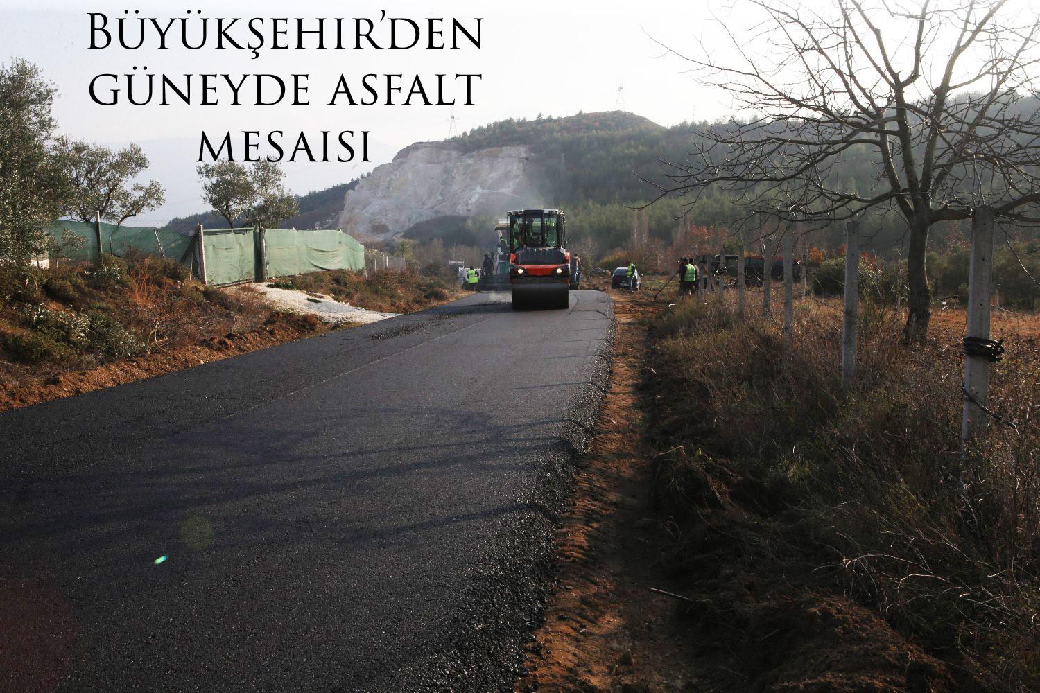 Büyükşehir’den güneyde asfalt mesaisi