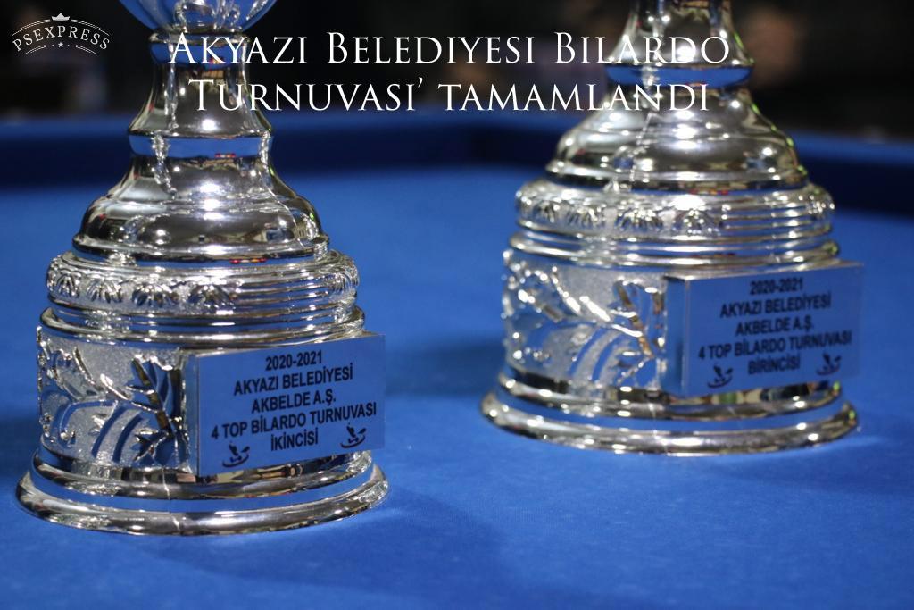 Akyazı Belediyesi Bilardo Turnuvası’ tamamlandı 