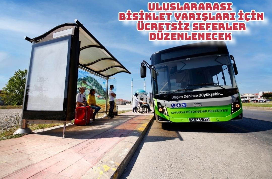 Uluslararası bisiklet yarışları için ücretsiz seferler düzenlenecek
