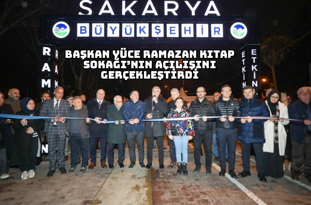 Başkan Yüce Ramazan Kitap Sokağı’nın açılışını gerçekleştirdi