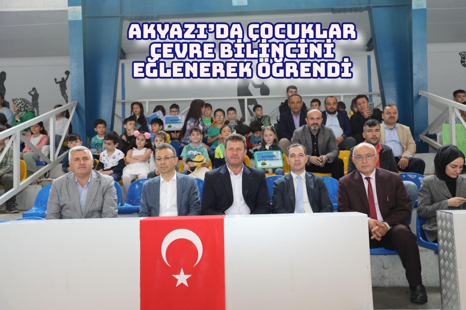 Akyazı’da çocuklar çevre bilincini eğlenerek öğrendi 