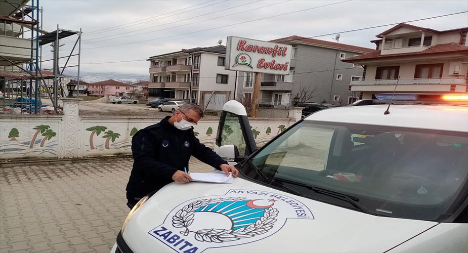 Akyazı'da Zabıta Ekiplerimizden Site ve Apartman Yöneticilerine Tebligat