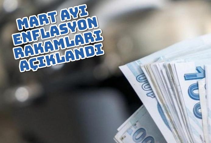 Mart ayı enflasyon rakamları açıklandı
